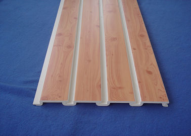 Pannelli del PVC Slatwall per i pannelli di parete di plastica di stoccaggio degli scaffali